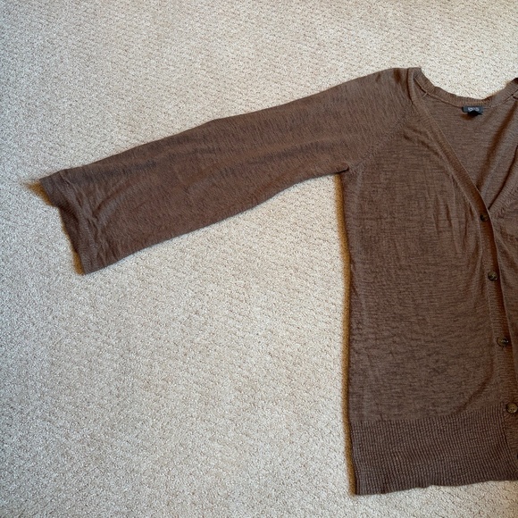 Kenneth Cole Reaction cardigan sweater Brown Medium - Picture 9 of 12